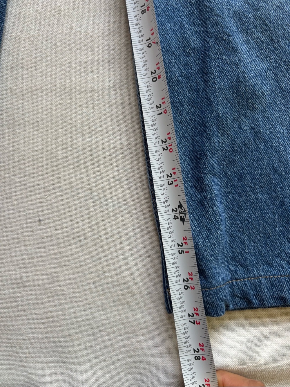 Free People Shelby Low Rise Boyfriend Cropped Jeans Button Fly Size 25 - Picture 8 of 10